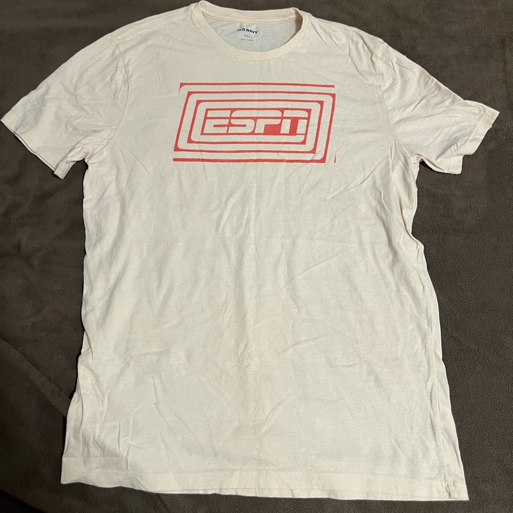 ESPN Old Navy Graphic Tee Tshirt Size Med Tall NEW